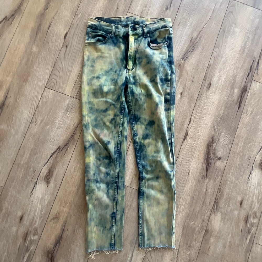 Cheap Monday Multicolor Tie-Dye Skinny Jeans